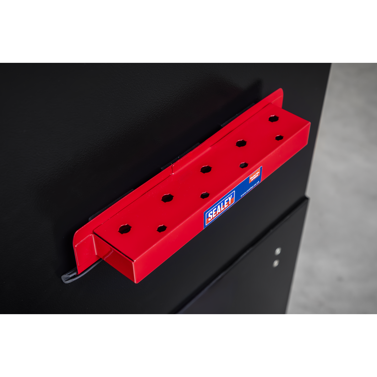 Sealey Screwdriver Holder With Powerful Vinyl Covered Magnets - Red APSDH