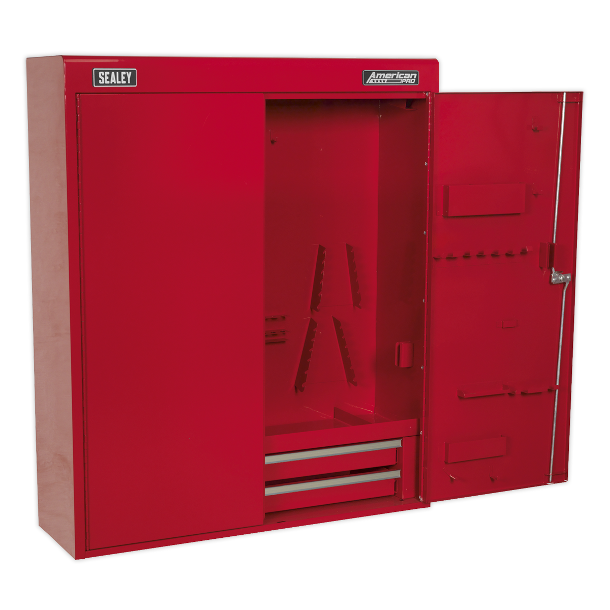 Sealey Wall Mounting Tool Cabinet With Two Piano Hinged Lockable Doors APW750