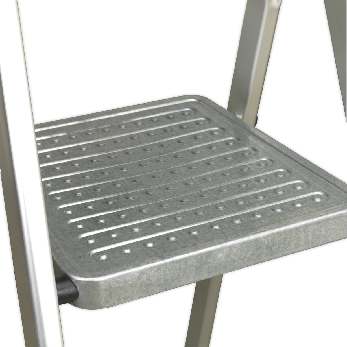 Sealey Aluminium Step Ladder 3-Tread 80mm Deep Non-Slip Steps EN 131 ASL3S