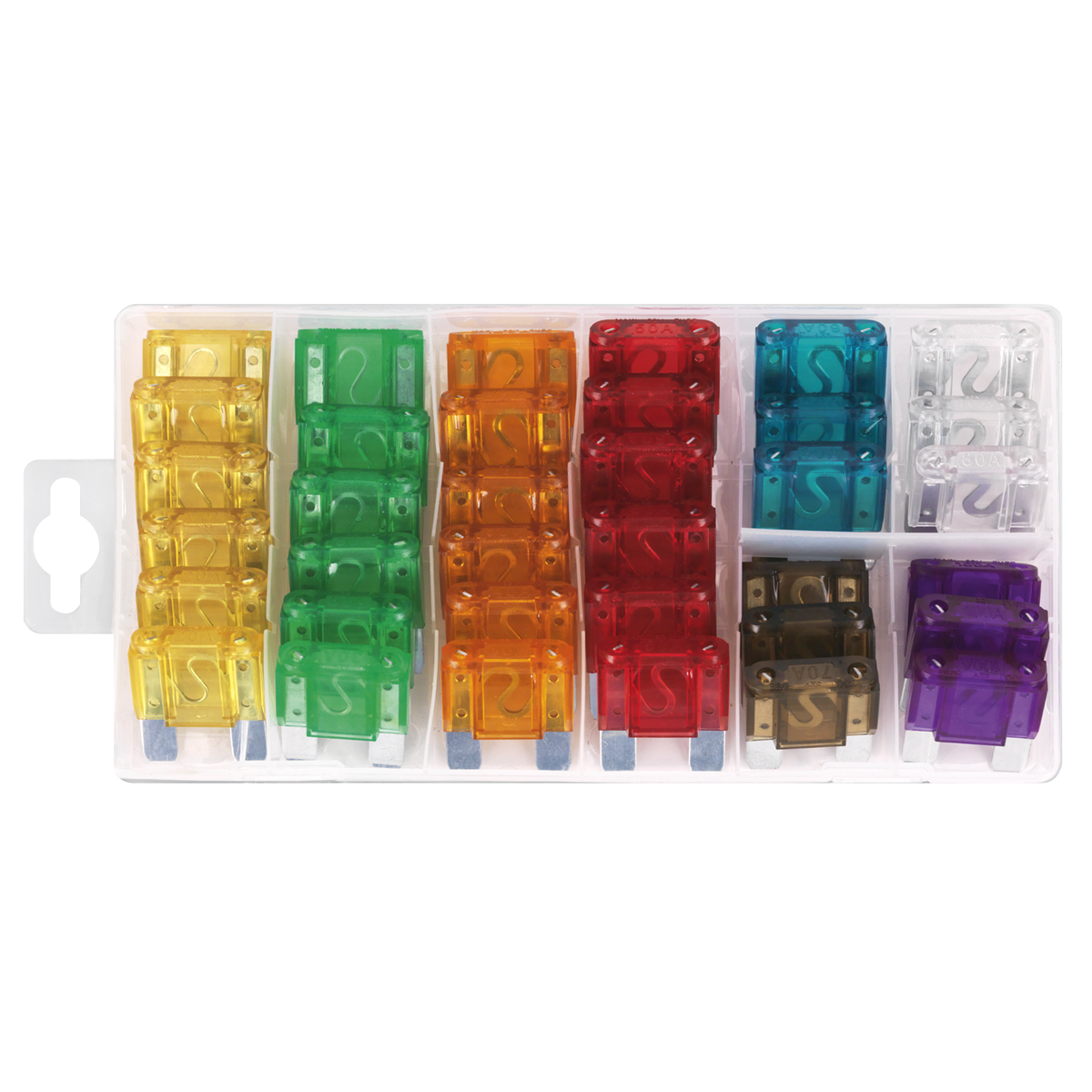 Sealey Automotive MAXI Fuse Blade Assortment In Partitioned Box 36 Pieces BCF36