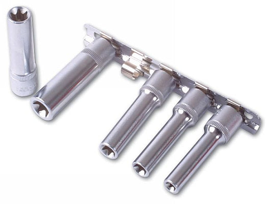 LASER 3393 Socket Wrench Insert 1/8" Drive E8-E14 Spanner Chrome Vanadium Steel