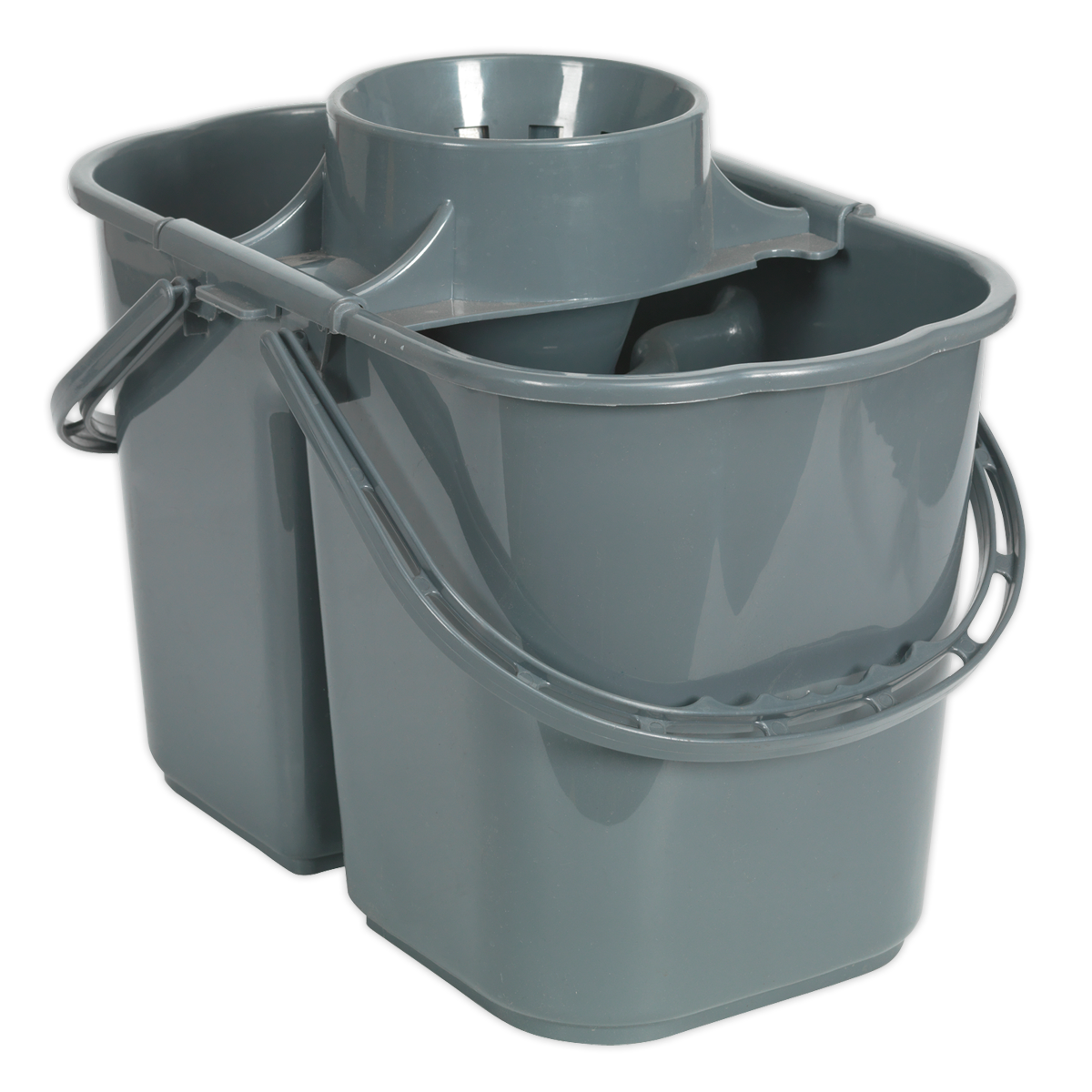 Sealey Mop Bucket 15 Litres 2-Compartment With Removable Mop Head Wringer BM07