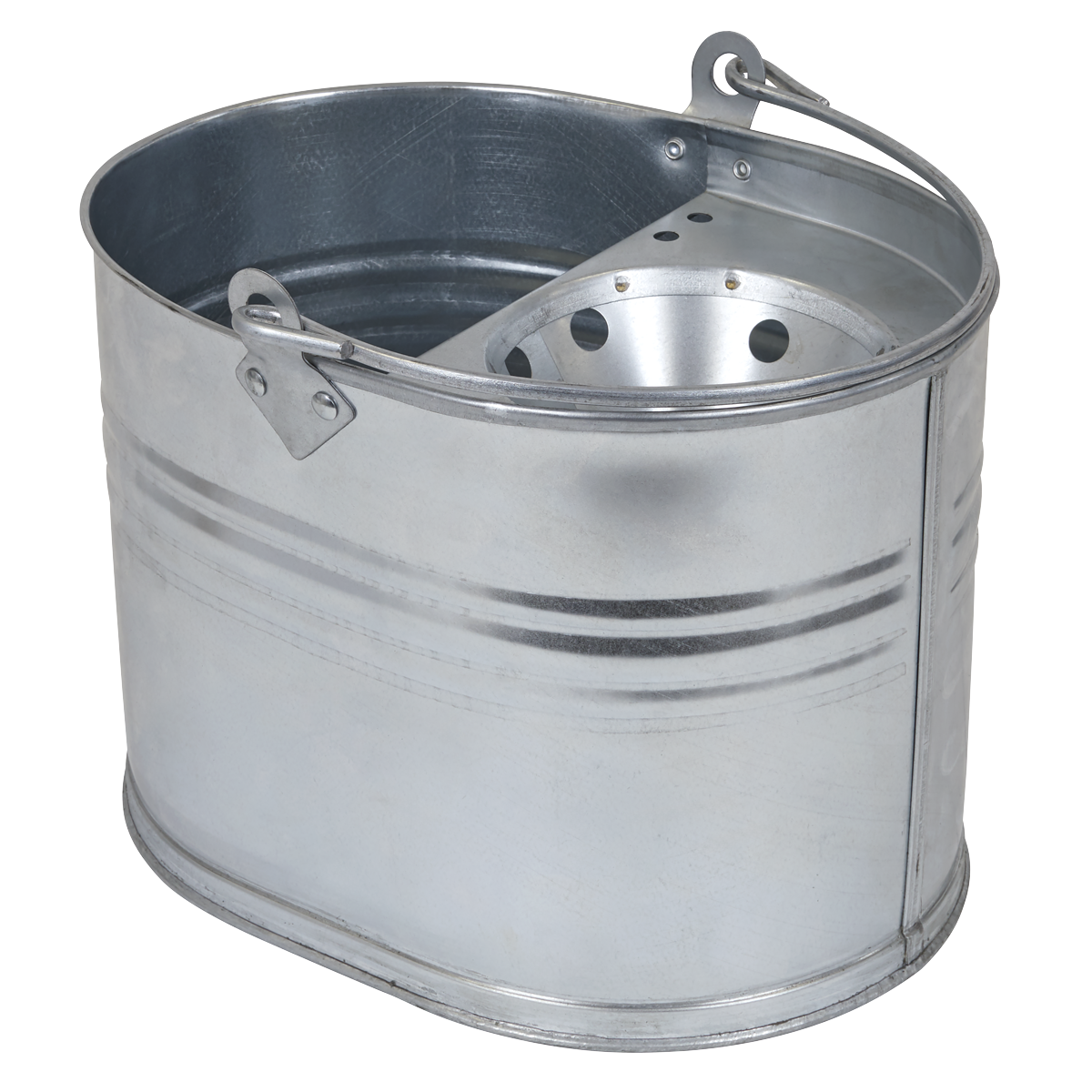 Sealey Mop Bucket from Heavy Duty Galvanized Steel With Carry Handle 13L BM08