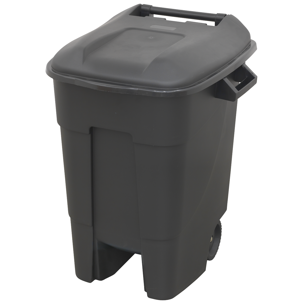 Sealey Refuse Wheelie Bin With Three Robust Handles 100 Litres - Black BM100