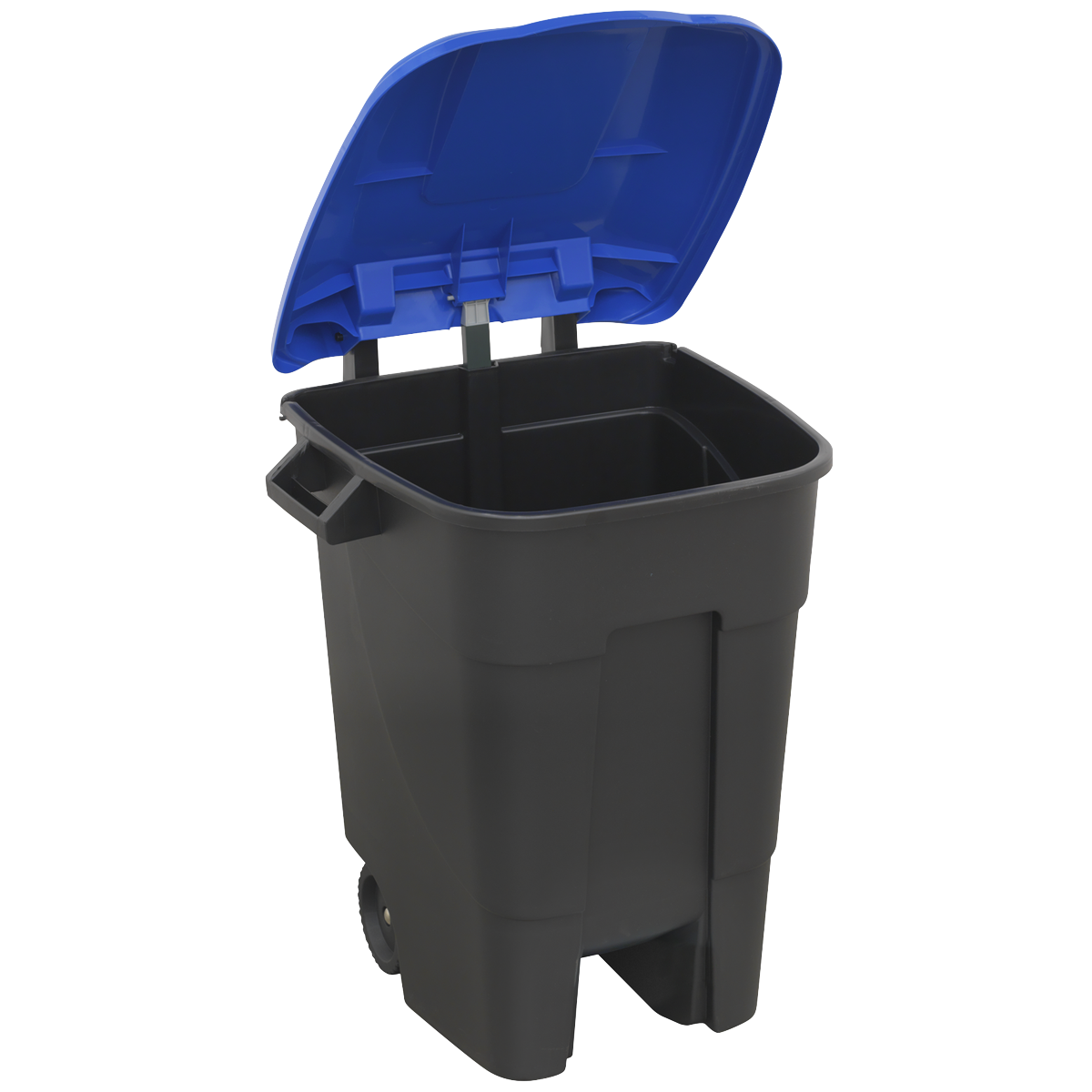 Sealey Refuse Wheelie Bin With Two Ø200mm Wheels & Handles 100L Blue BM100B
