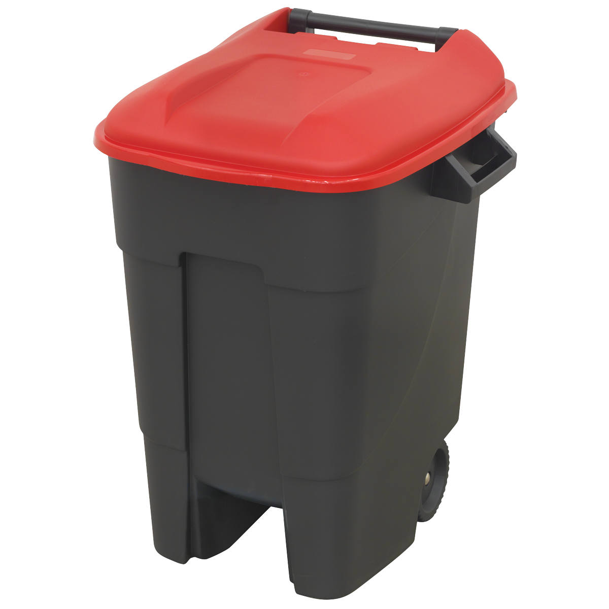 Sealey Refuse Wheelie Bin With Three Robust Handles 100 Litres - Red BM100R