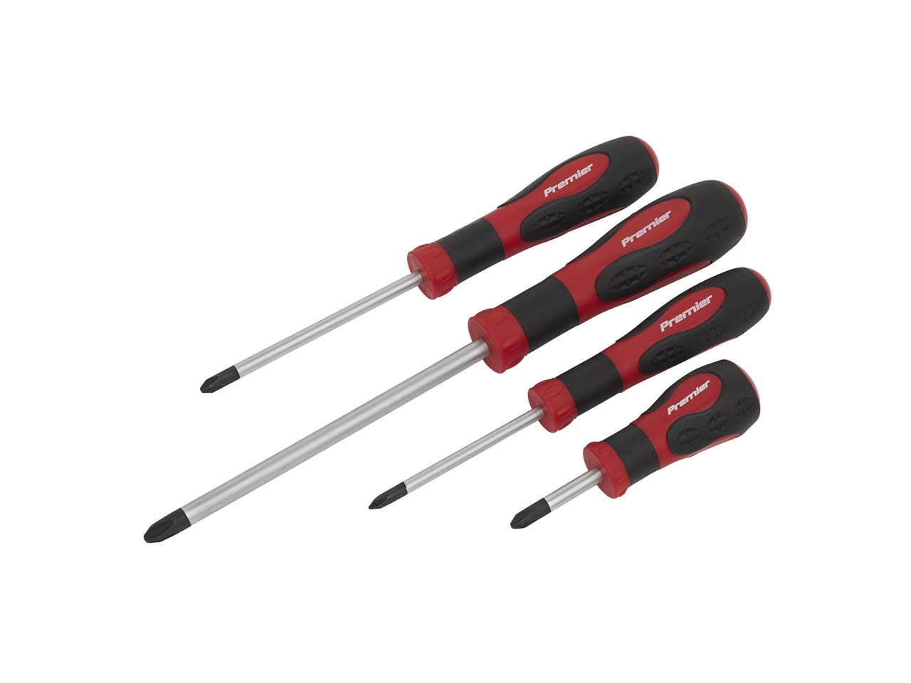 Sealey JIS Screwdriver Set 4 Pieces Soft Grip Chrome Vanadium Steel AK4314