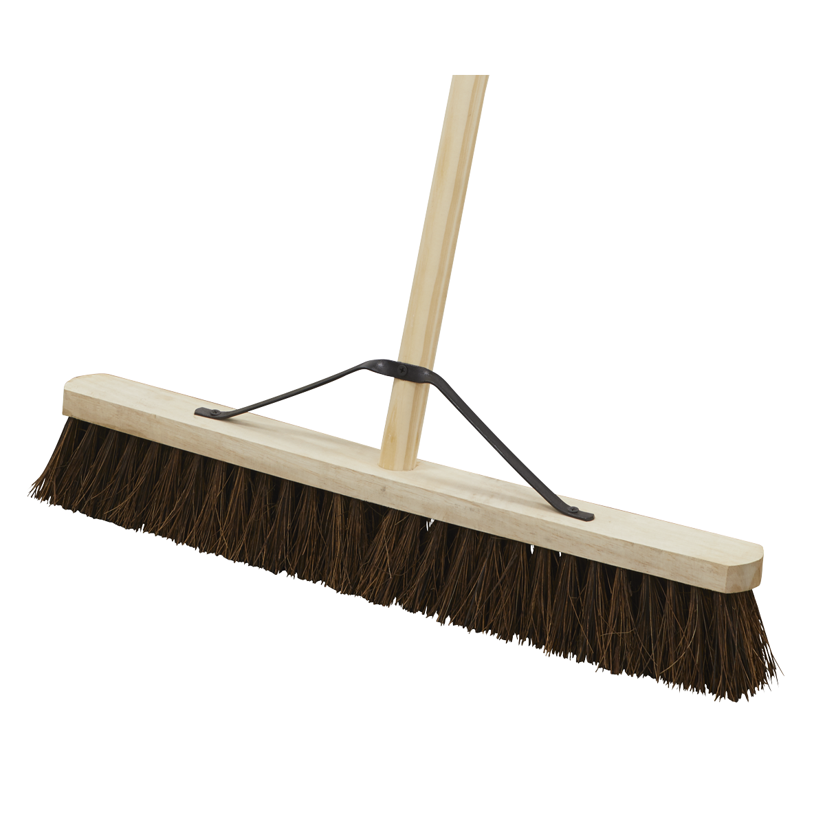Sealey Broom With Metal Strengthening Support 24" Stiff/Hard Bristle BM24H