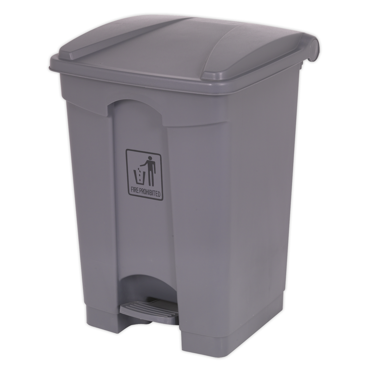 Sealey Bin 45 Litres Plastic Heavy Duty With Hands-Free Foot Pedal & Handle BM60
