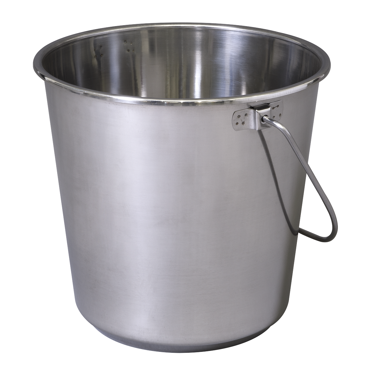 Sealey 12L Heavy Duty Stainless Steel Grade 202 Mop Bucket - Silver BM8L