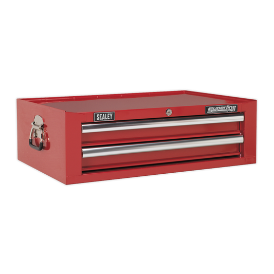 Sealey Add-On Chest 2 Drawer With Ball Bearing Runners Tool Storage Red AP26029T