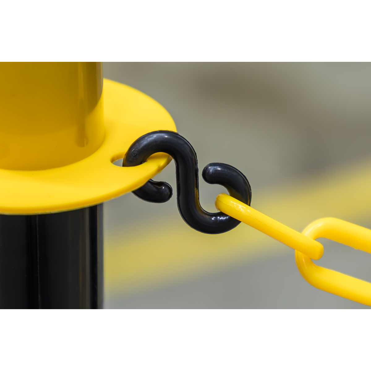 Sealey Plastic Chain S-Hook For BYC25M 10 Pcs Black For Safety Chain & Post Kit