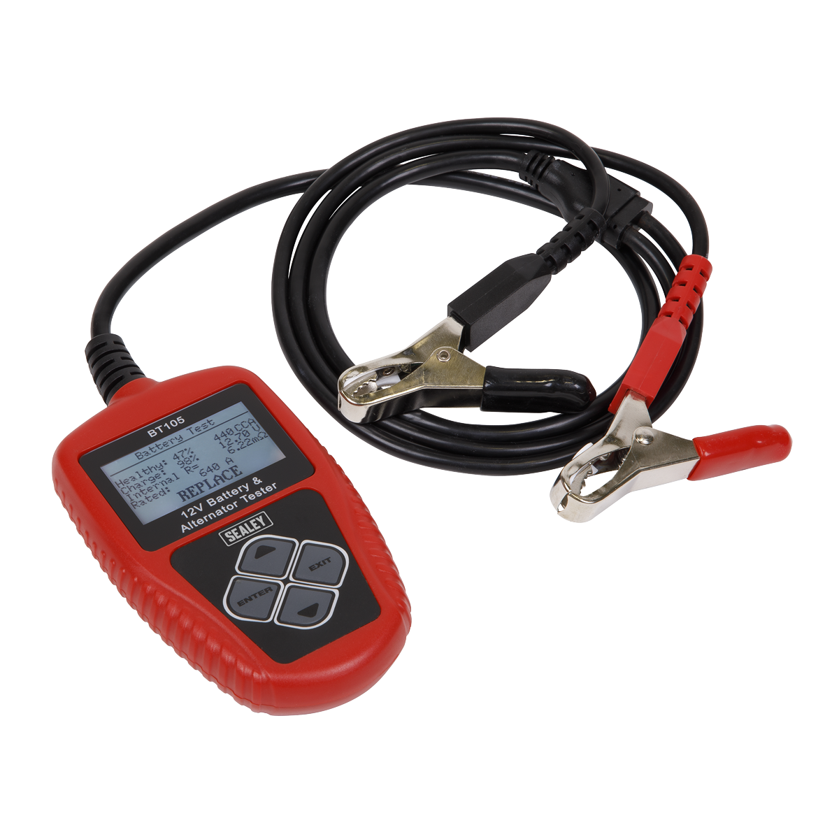 Sealey Compact Digital Battery & Alternator Tester With LCD Screen 12V BT105