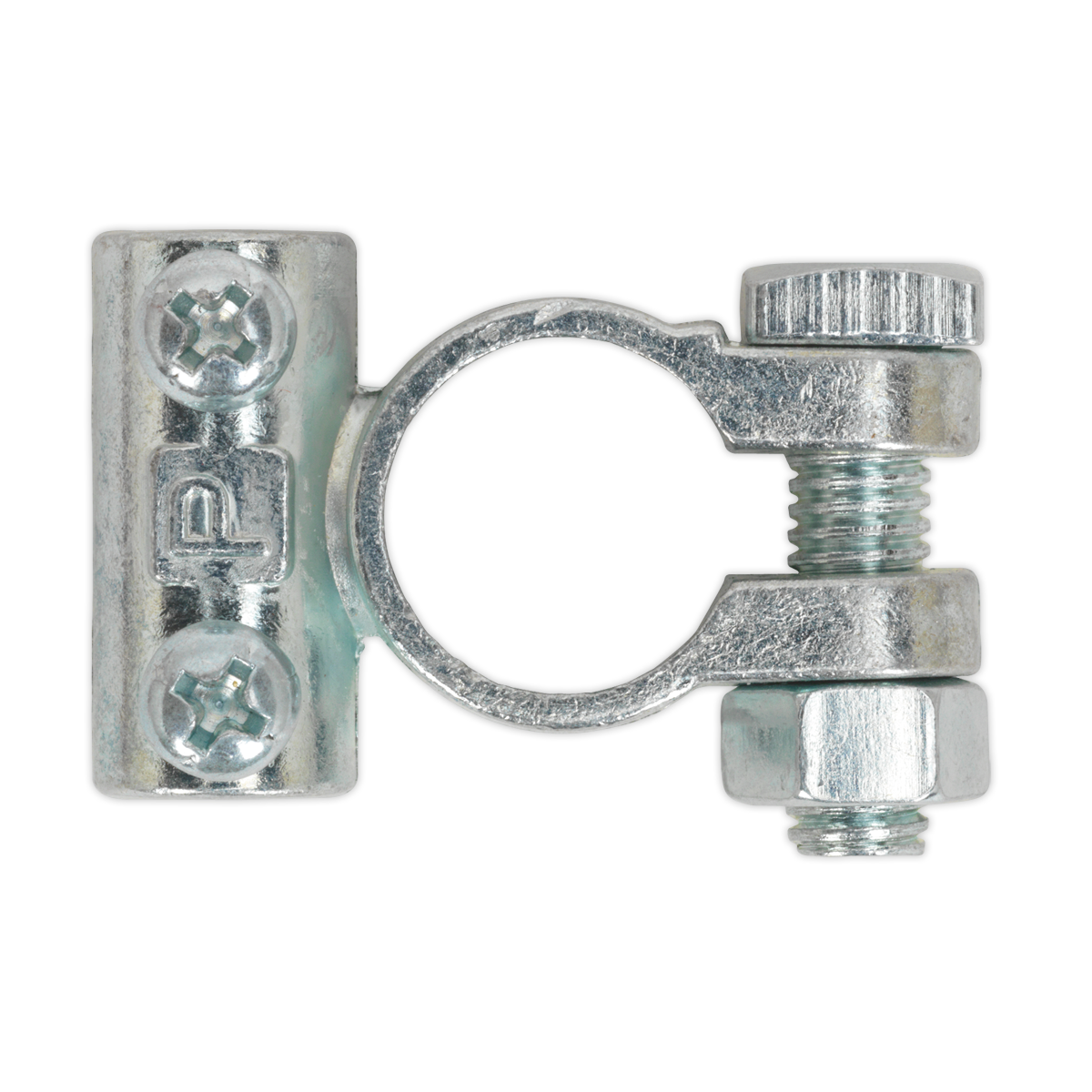 Sealey 12V Positive Light-Duty Battery Terminal Silver - Pack of 10 Pieces BTP1