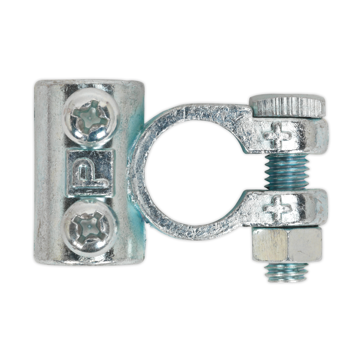 Sealey 24V Positive Medium-Duty Battery Terminal Silver - Pack of 10 Pieces BTP3