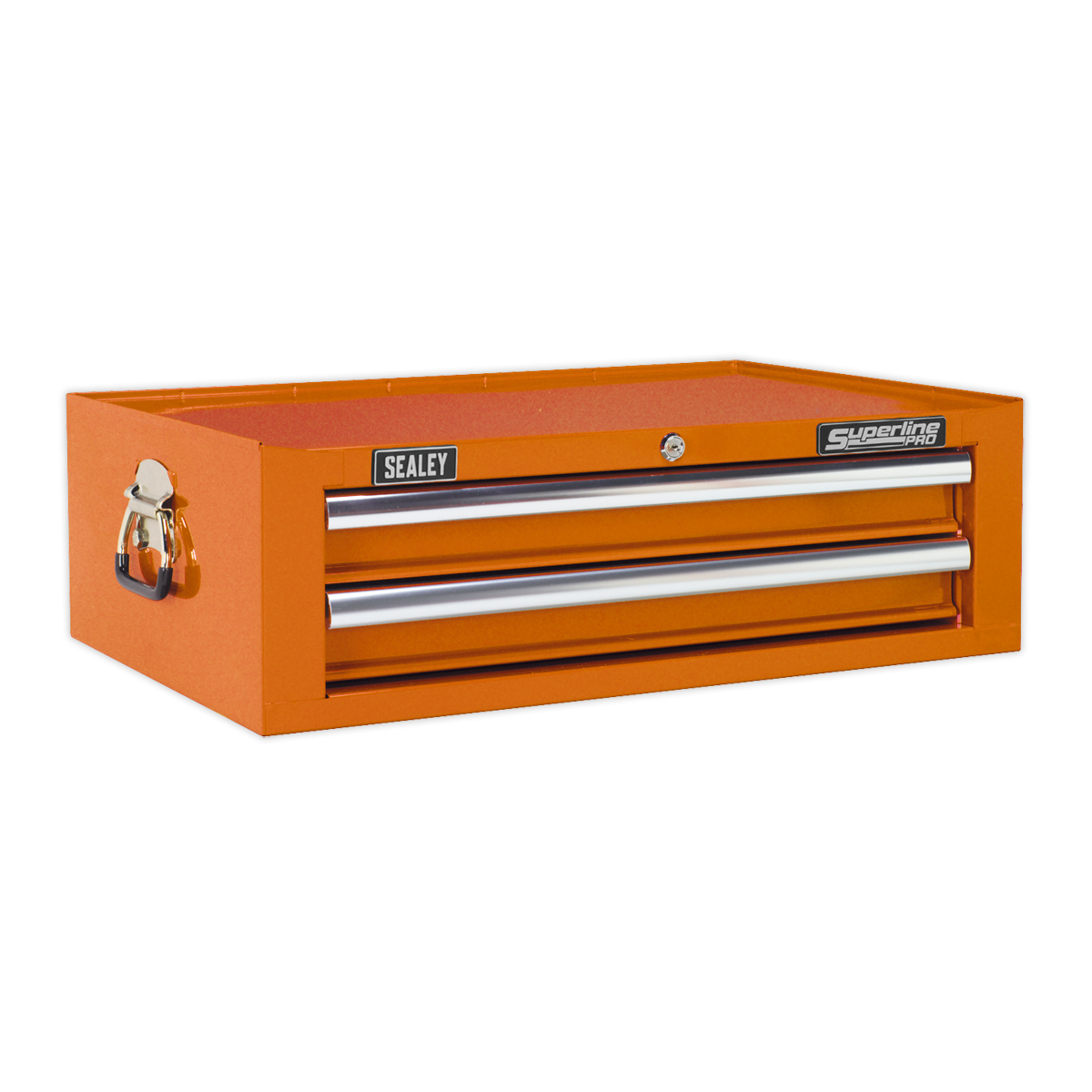 Sealey Add-On Chest 2 Drawer Ball Bearing Runner Tool Storage Orange AP26029TO
