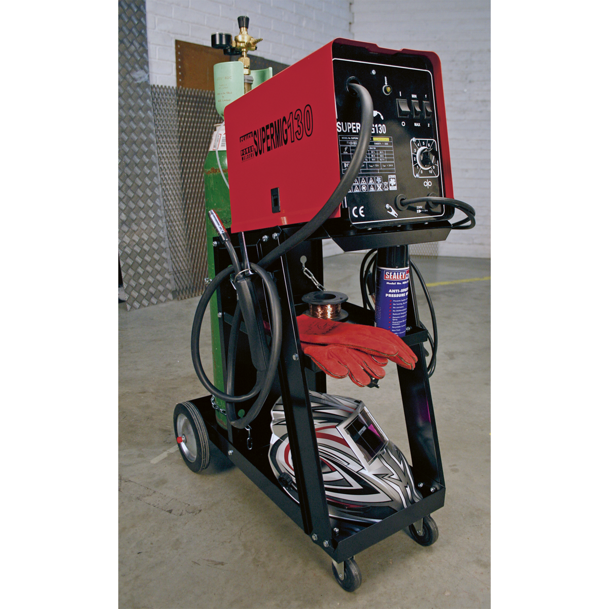 Sealey Universal Trolley For Portable MIG Welders With Two Fixed Wheels BTR4