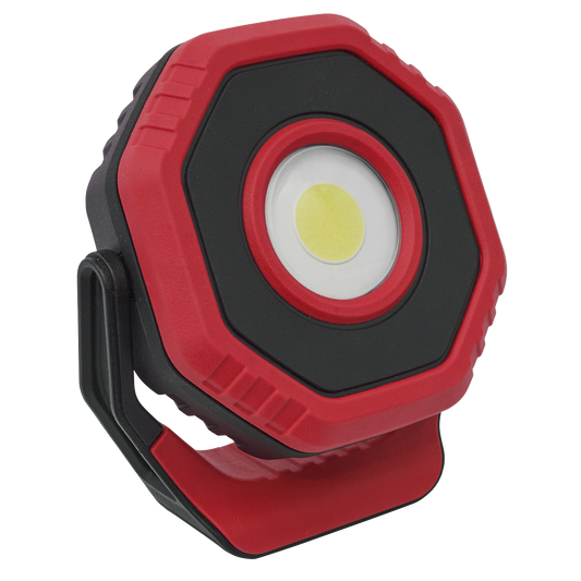 Sealey Rechargeable Pocket Floodlight Red 7W COB LED Magnet 360 Degree LED700PR