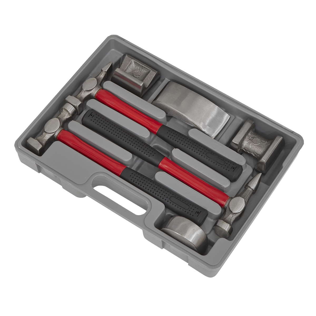 Sealey Drop-Forged Panel Beating Set With Fibreglass Shafts 7 Pieces CB707