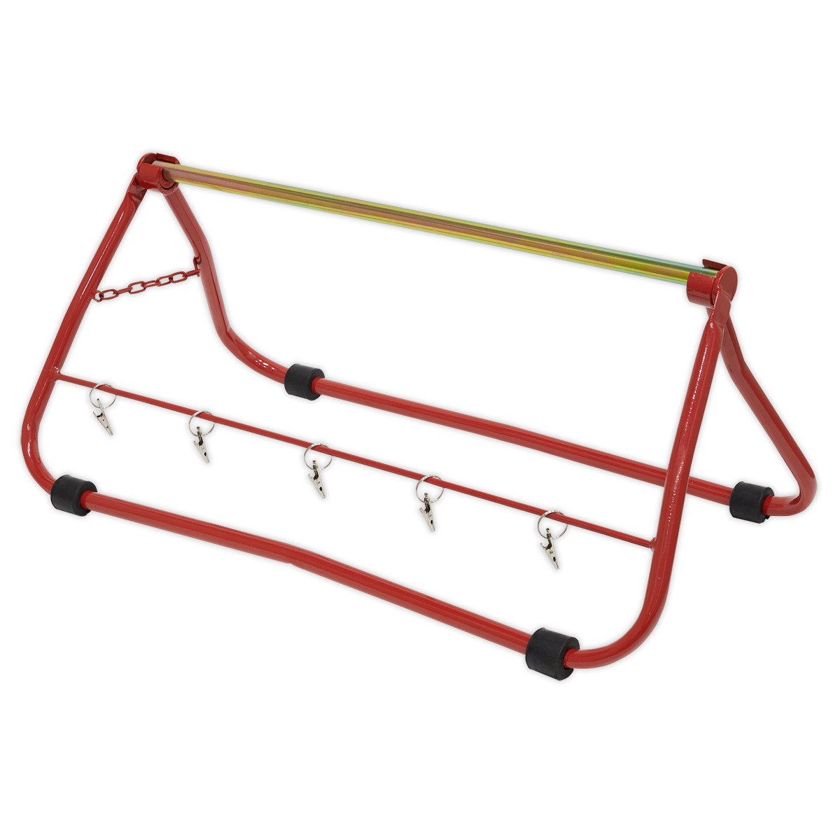 Sealey Cable Carrier Stand Multi Reel Dispenser 45kg Capacity 5 Clips CC01
