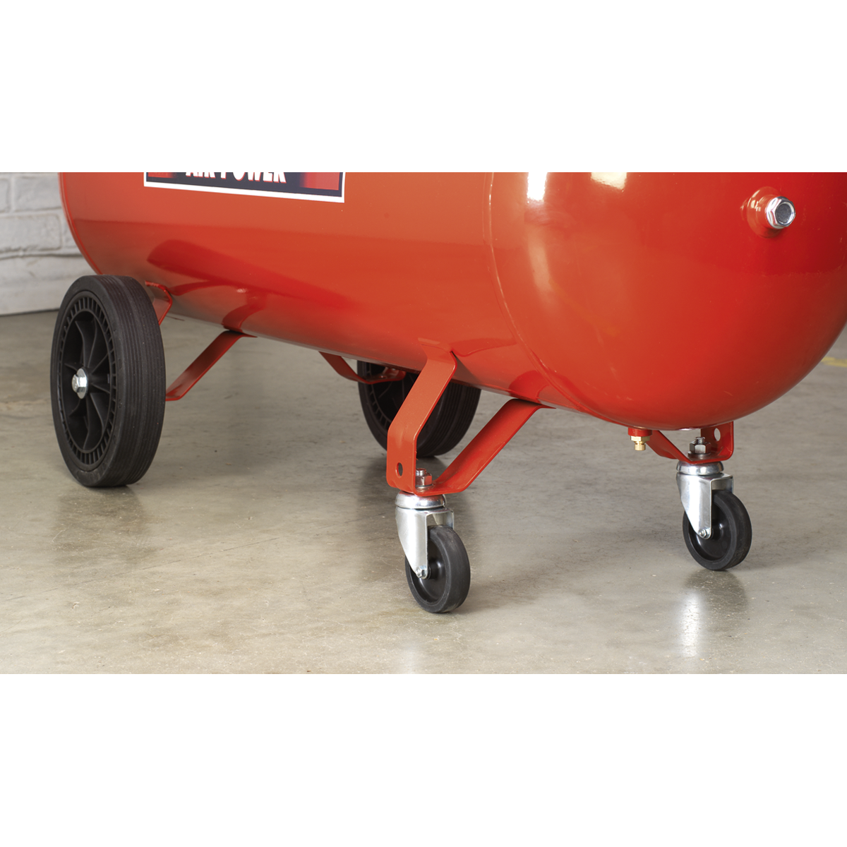 Sealey Wheel Kit For Fixed Compressors - 2 Castors & 2 Fixed Wheels COMPKIT5