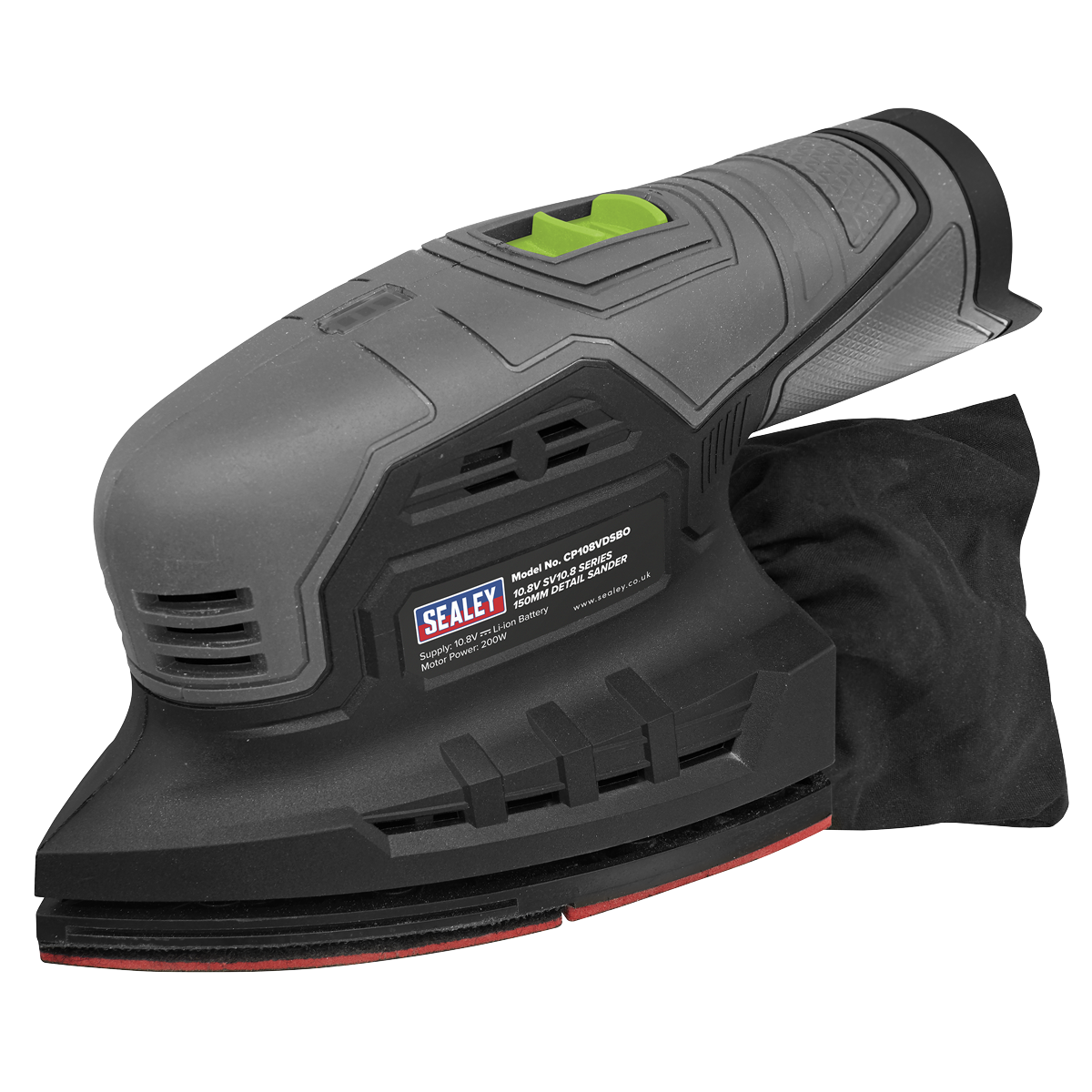 Sealey SV10.8 Cordless 150mm Detail Sander 10.8V With 2Ah Battery & Charger