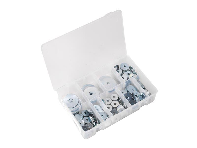Sealey Repair Washer Assortment 240 Pieces M5-M10 Metric Zinc Plated AB059RW