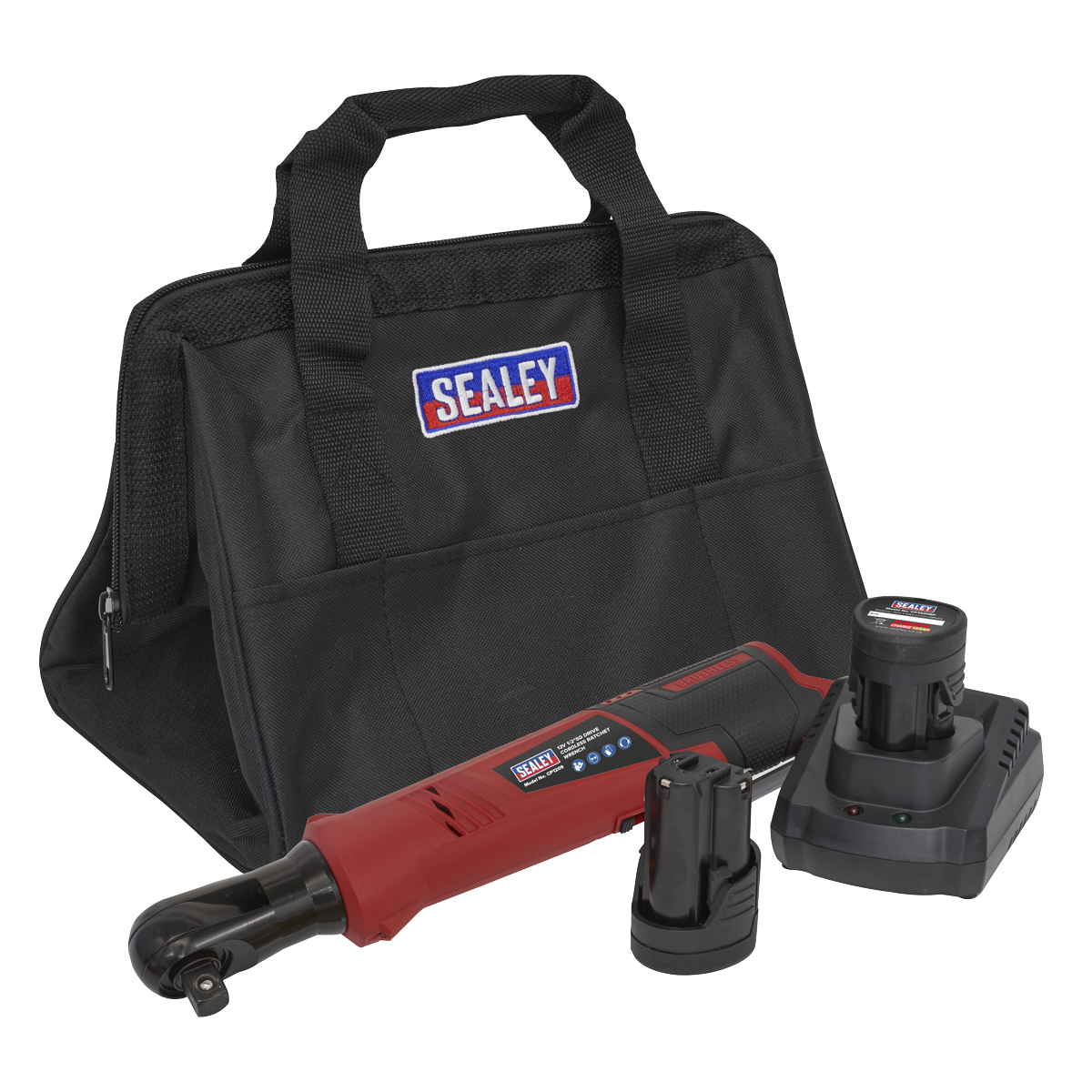 Sealey 12V SV12 Series 1/2"Square Drive Cordless Ratchet Wrench Kit CP1209KIT