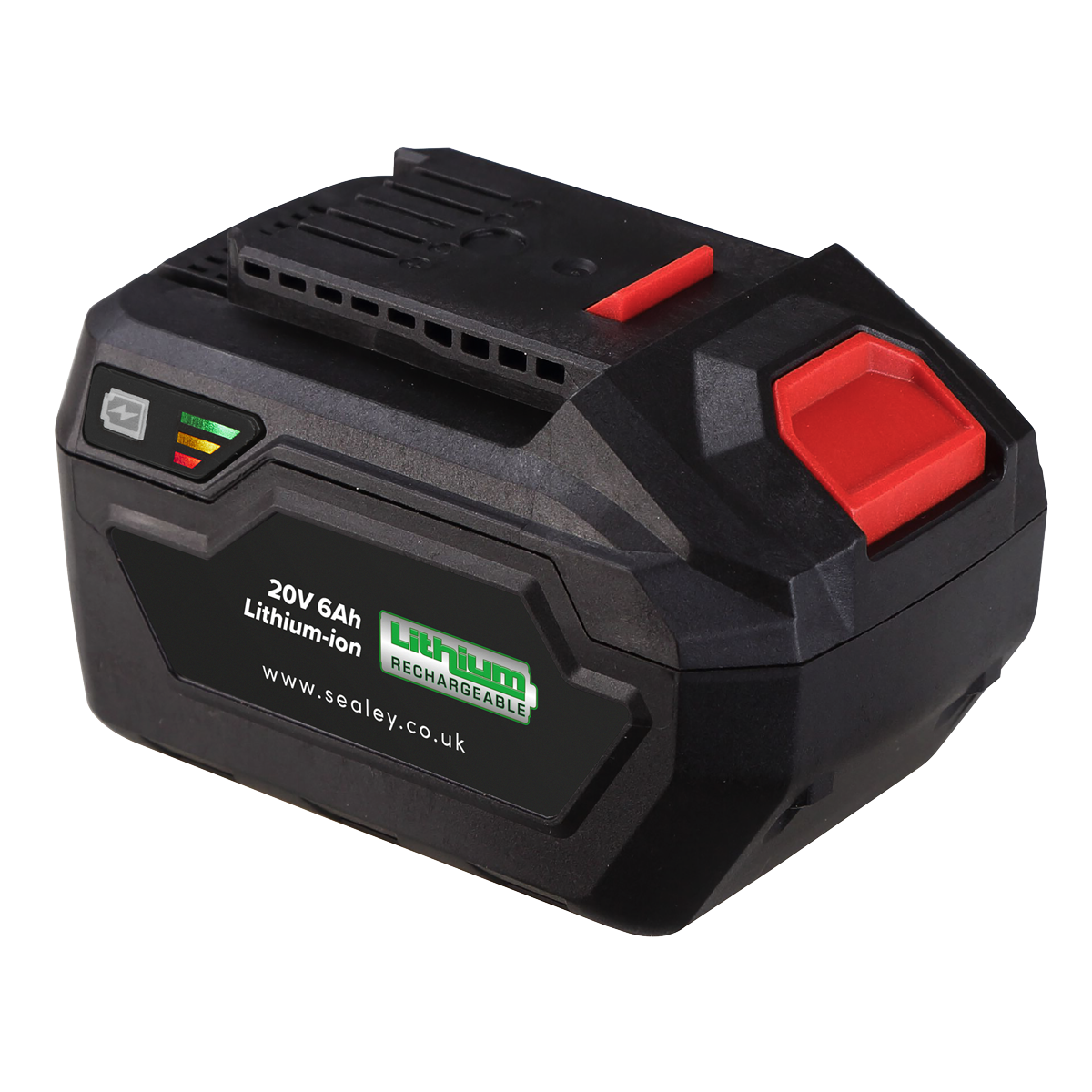 Sealey 20V 6Ah Li-Ion Power Tool Battery LED Indicator For CP20V Series CP20VBP6
