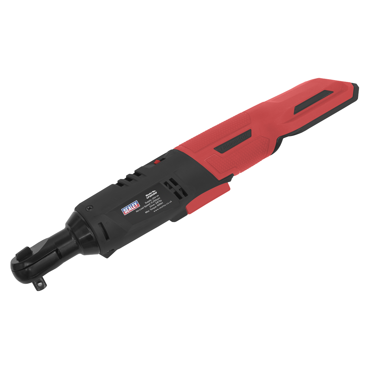 Sealey Ratchet Wrench 20V 3/8" Square Drive 60Nm 0-250rpm - Body Only CP20VRW