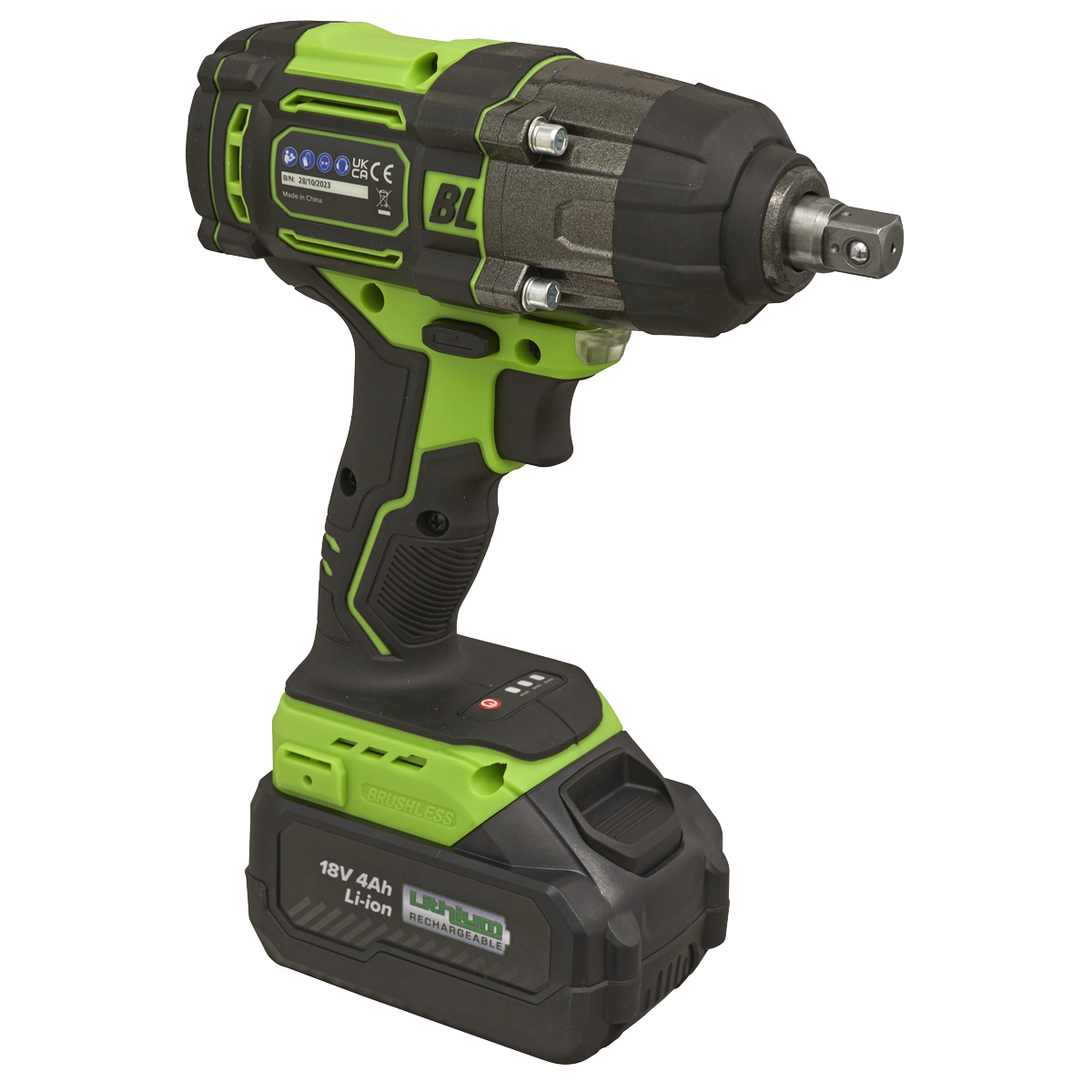Sealey Cordless Impact Wrench 18V 4Ah Lithium-Ion 1/2" Square Drive CP650LIHV