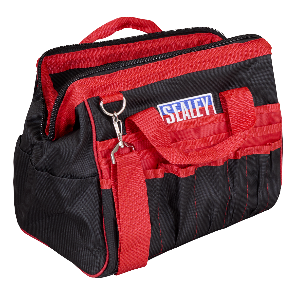 Sealey 300mm Heavy Duty Tool Storage Bag With Multiple Pockets Red/Black AP301
