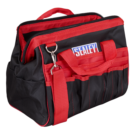 Sealey 300mm Heavy Duty Tool Storage Bag With Multiple Pockets Red/Black AP301