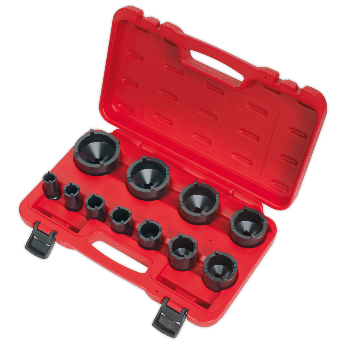 Sealey Ball Joint Socket Set Chrome Molybdenum 11 Pieces 1/2" Square Drive CV025