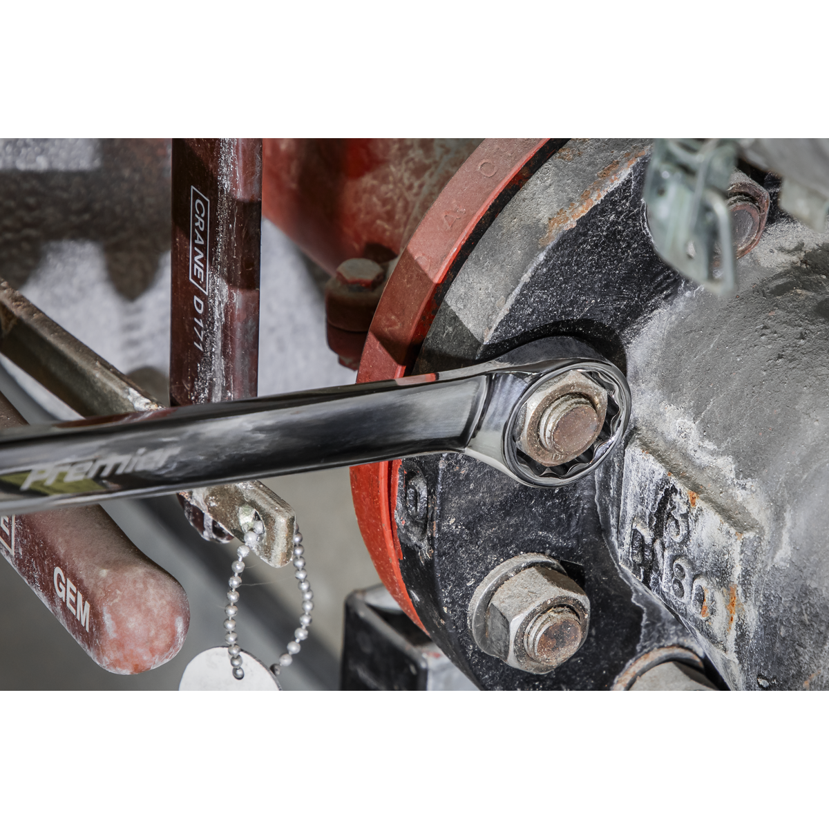 Premier Combination Spanner 1-1/16" Drop Forged Hardened & Tempered Imperial