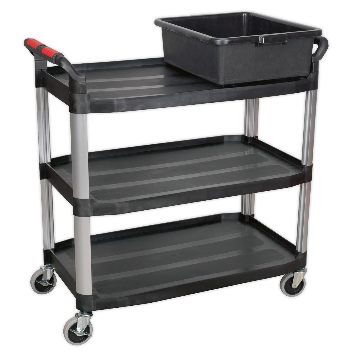 Sealey Workshop Storage Tray Strong & Durable 575 x 430 x 180mm - Black CX311