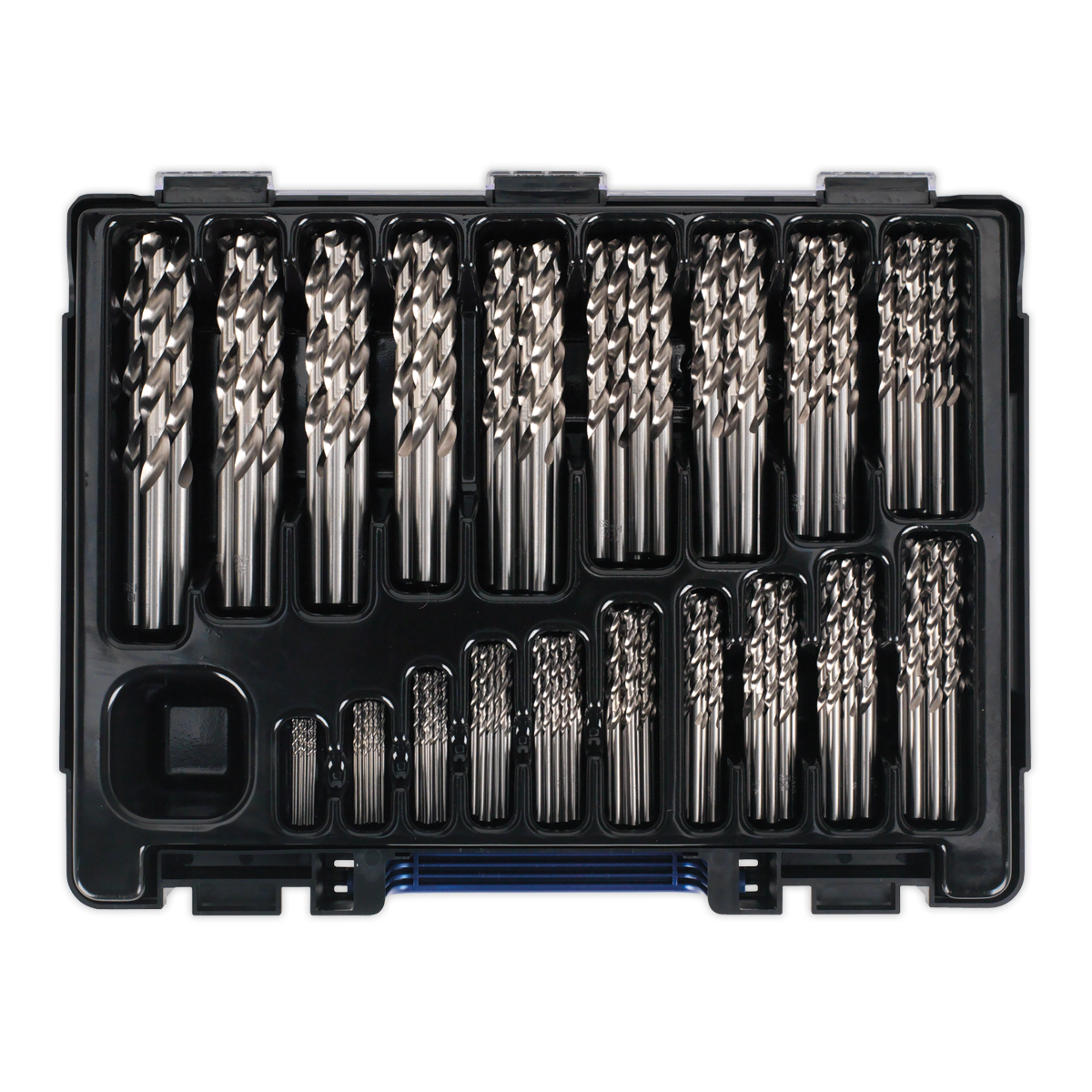 Sealey HSS Fully Ground Drill Bit Assortment Ø1-10mm 170 Pieces DIN 338 DBS170FG