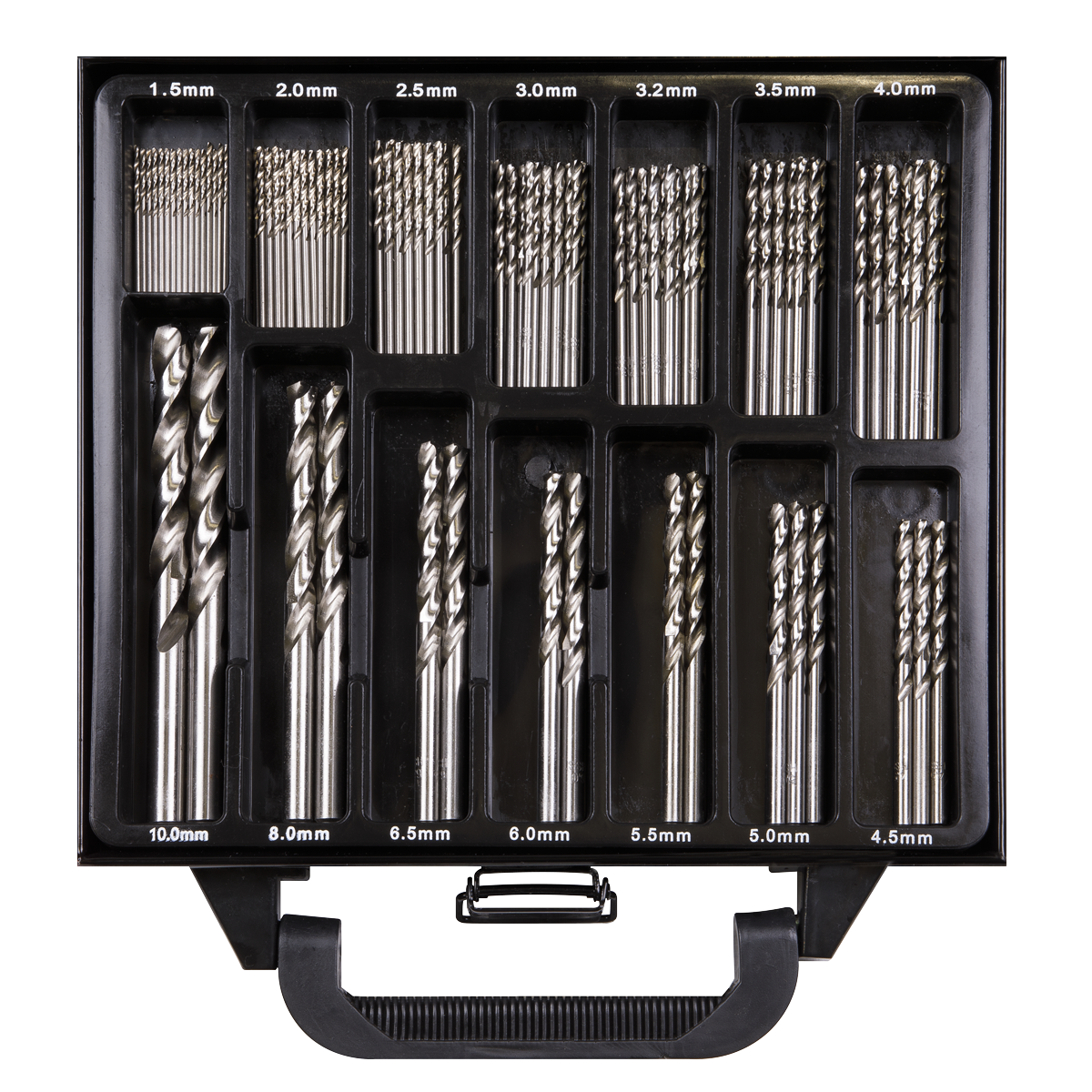 Sealey Drill Bit Set Fully Ground Clog-Free Swarf Clearance 99 Pieces DBS99FG