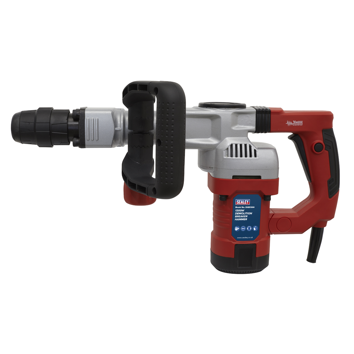 Sealey 240V 1300W SDS MAX Demolition Hammer With Variable Speed Trigger DHB1300