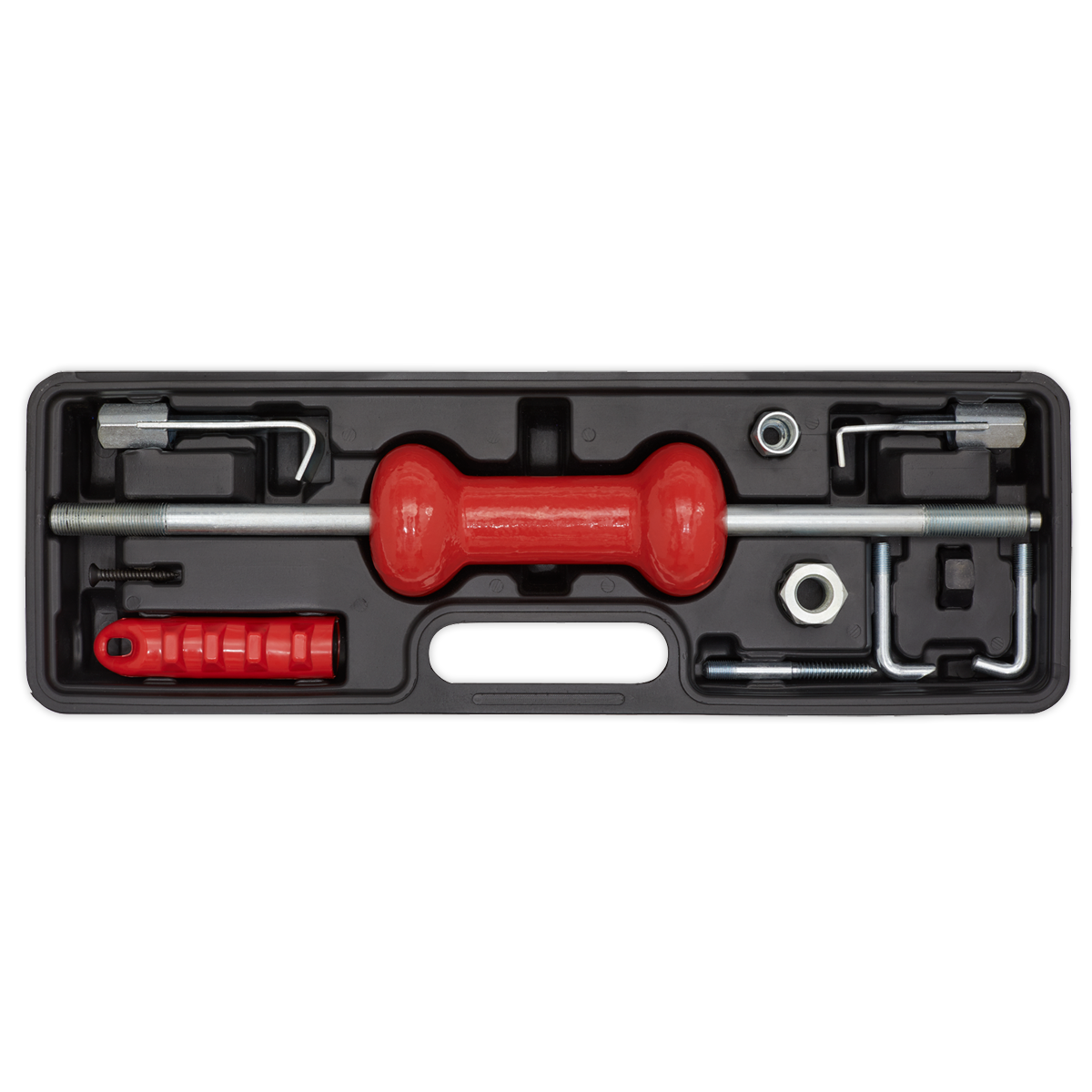 Sealey Slide Hammer Kit With Comfortable Rubber Grip Handle 9 Pieces DP935B