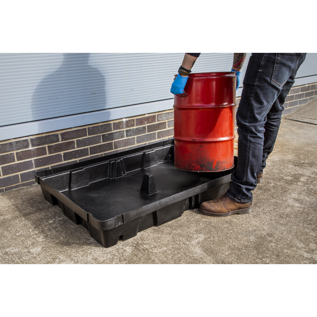Sealey Spill Tray High-Density Polyethylene Lightweight 100L 100 Litres DRP100