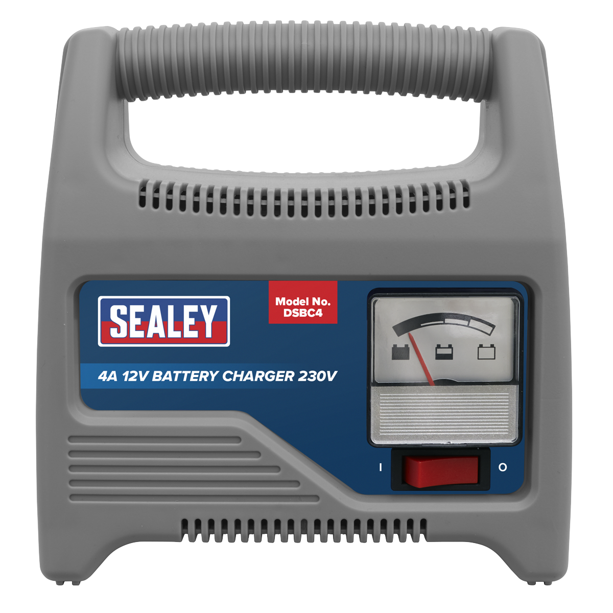 Sealey Battery Charger Composite Housing With Carry Handle 12V 4A 230V DSBC4