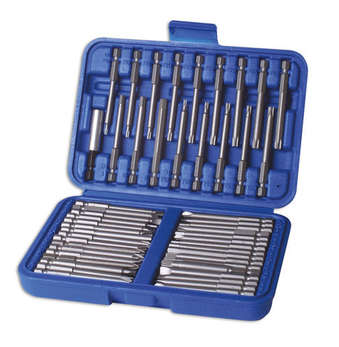 LASER 3436 50Pcs Screwdriver Extra Long Bit Set CRV Steel Magnetic Holder
