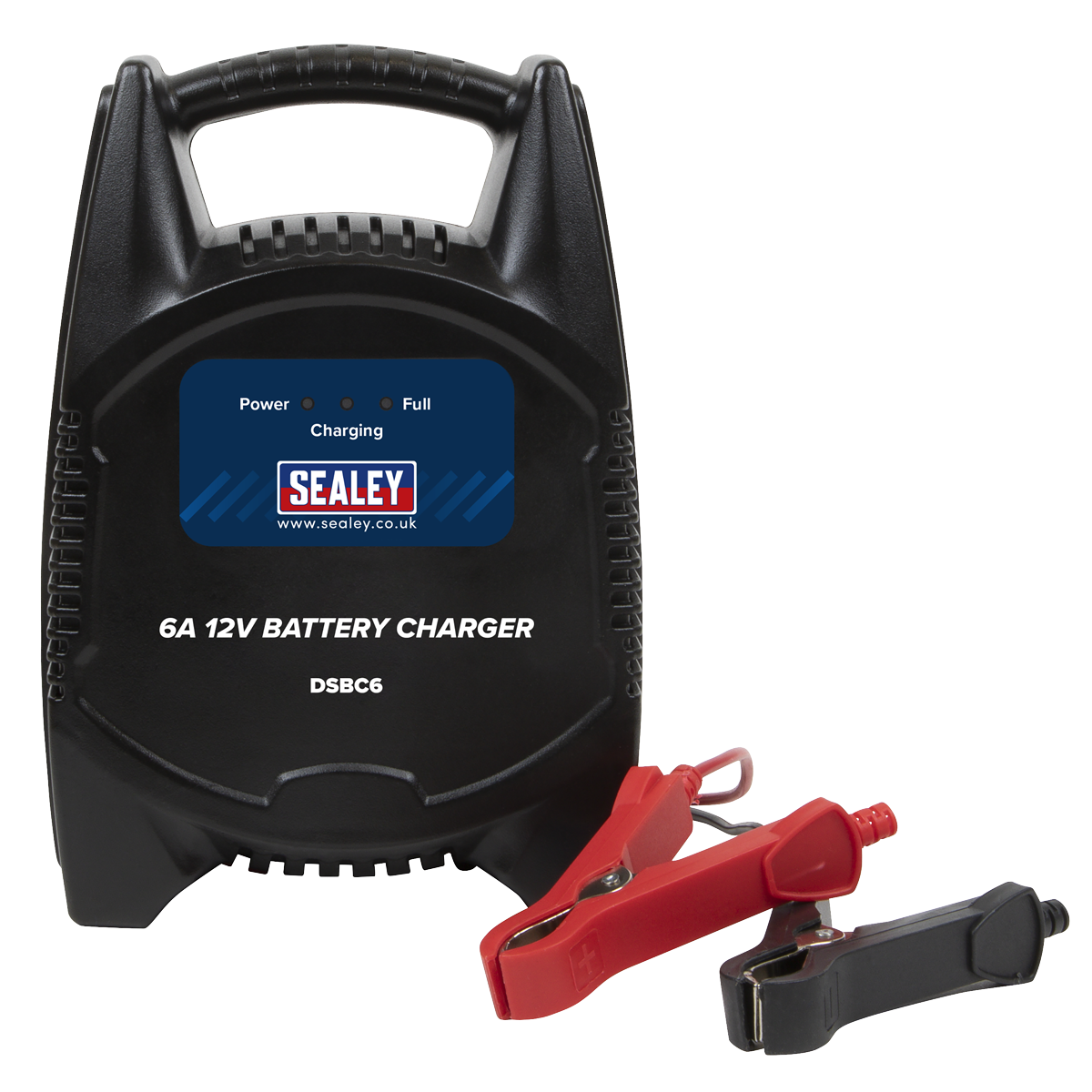 Sealey Battery Charger Composite Housing With Carry Handle 12V 6A 230V DSBC6