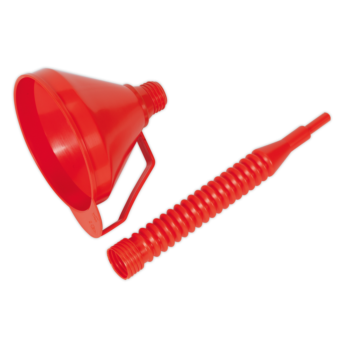 Sealey Funnel With Flexi-Spout & Filter Medium Oil Fuel Resistant 160mm F16F