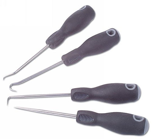 LASER 3444 Mini Pick and Hook Set 4pc Stainless Steel For Gaskets and O-Rings