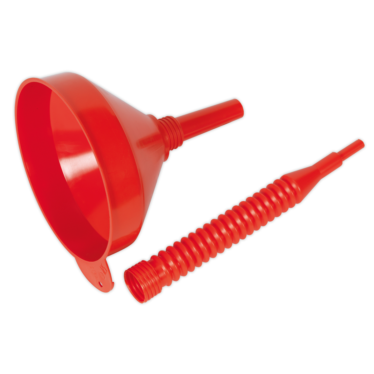 Sealey Flexi-Spout Funnel Medium 200mm With Removable Brass Filter & Handle F2F