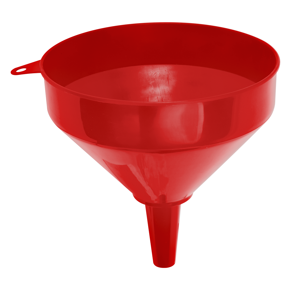 Sealey Ø250mm Large Fixed Spout Funnel With Integral Side Hook - Orange F5
