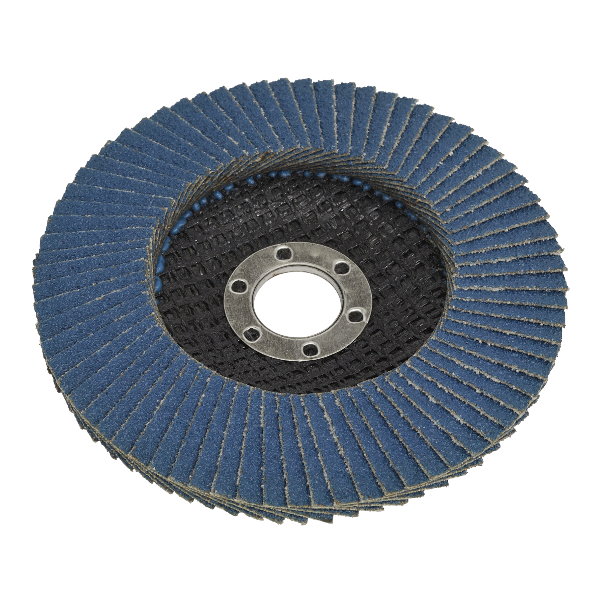 Sealey Flap Disc Zirconium Ø100mm 16mm Bore 40 Grit Abrasive Flaps FD10040