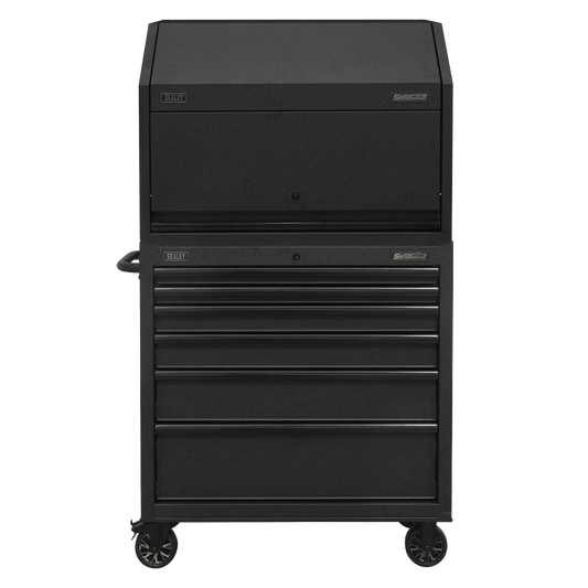 Sealey 915mm Hutch Toolbox & Rollcab Combo Heavy Duty Black AP36HBESTACK